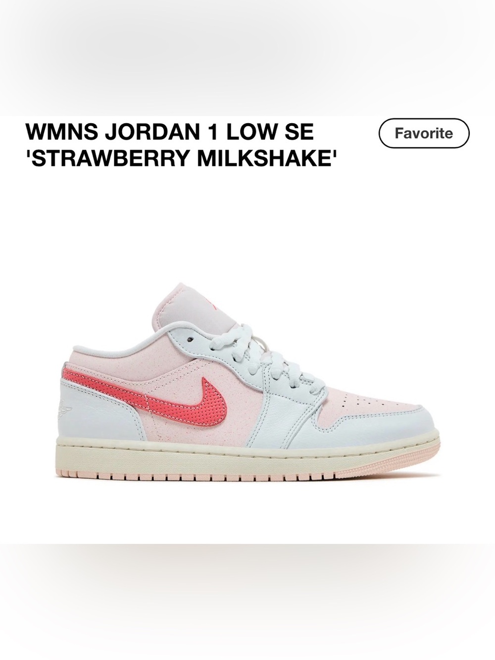 Nike Jordan 1 Low SE in “Milkshake”